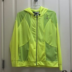 Highlight yellow zip up jacket (Women’s M)